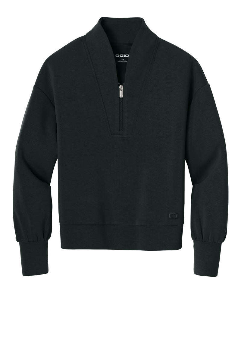 OGIO Women's Transcend 1/4-Zip - Blacktop