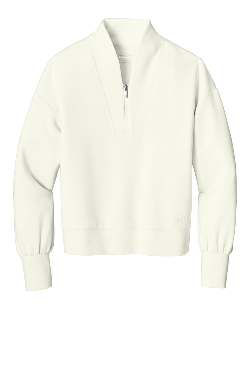 OGIO Women's Transcend 1/4-Zip - Opal White