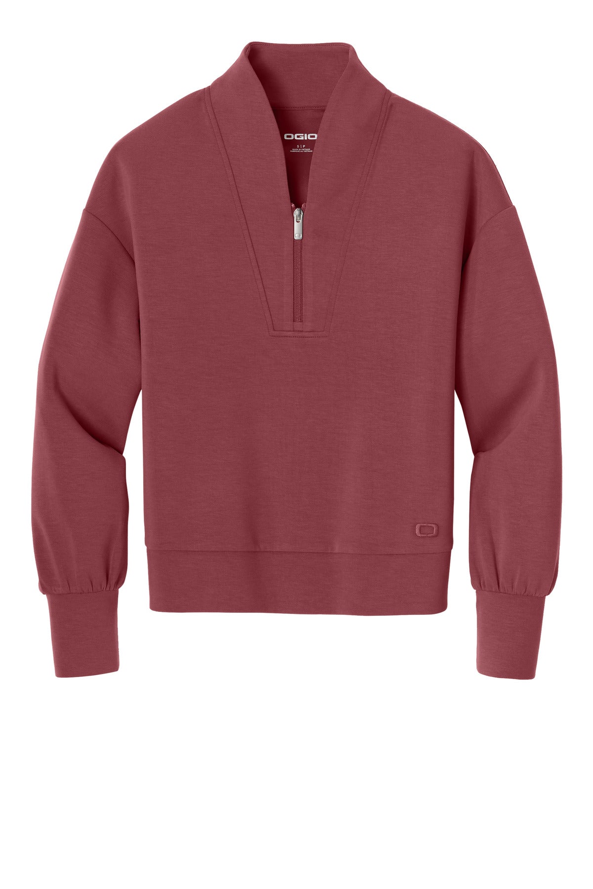 OGIO Women's Transcend 1/4-Zip - Soft Ruby