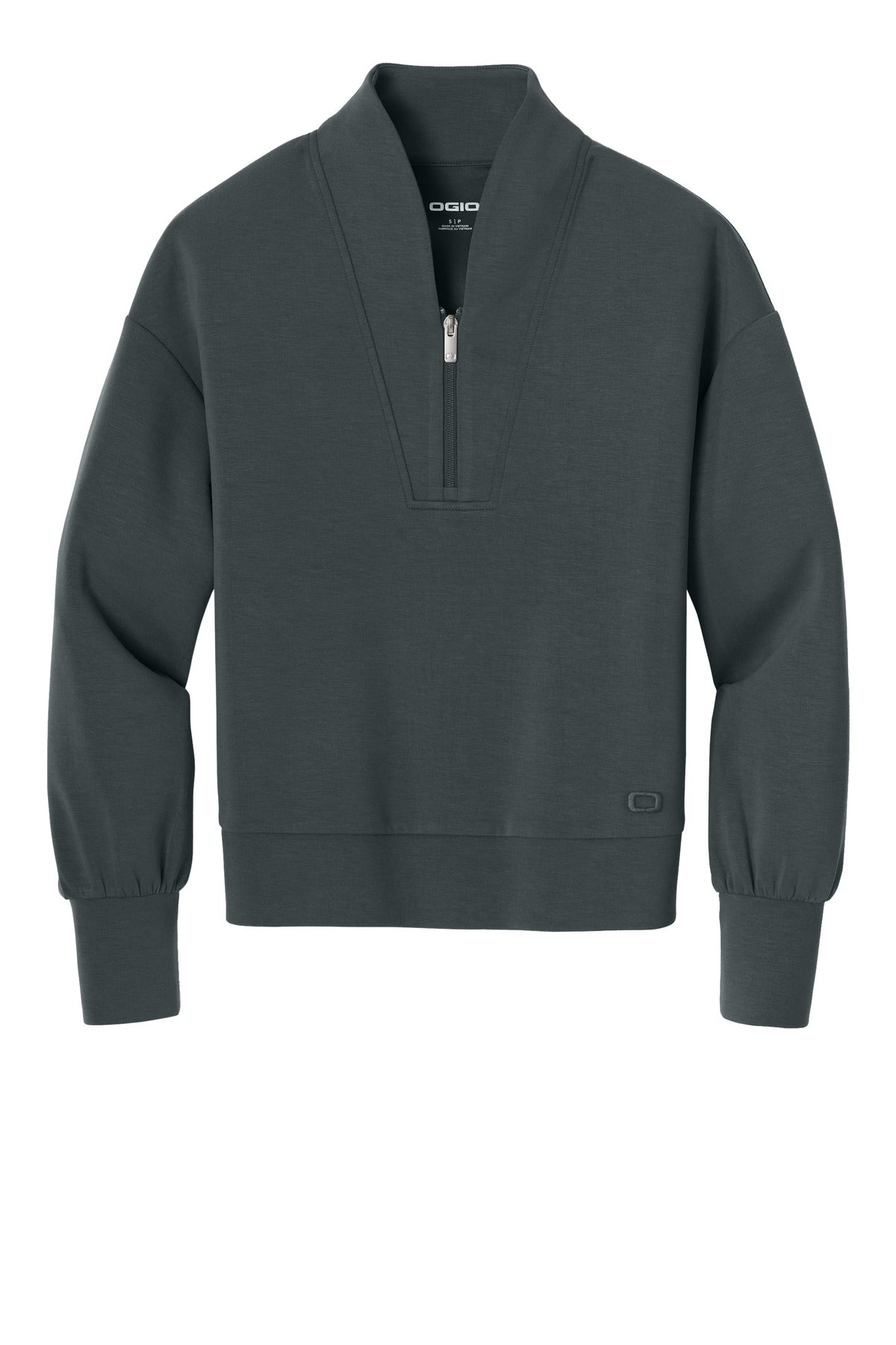 OGIO Women's Transcend 1/4-Zip - Tarmac Grey
