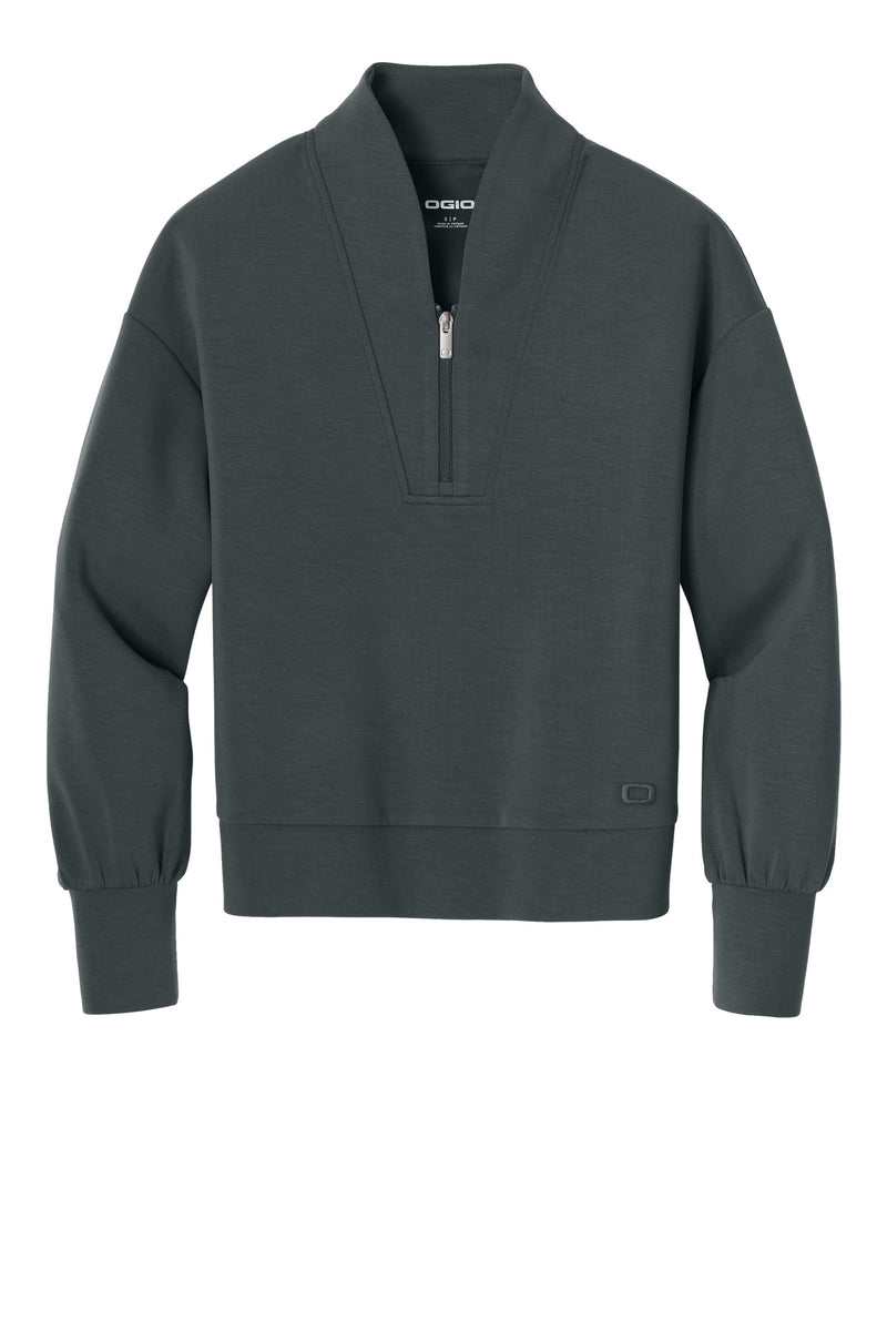 OGIO Women's Transcend 1/4-Zip - Tarmac Grey