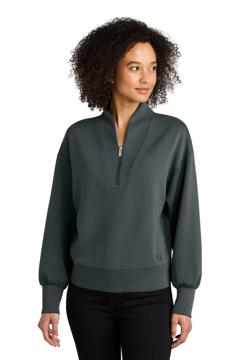 OGIO Women's Transcend 1/4-Zip - Tarmac Grey