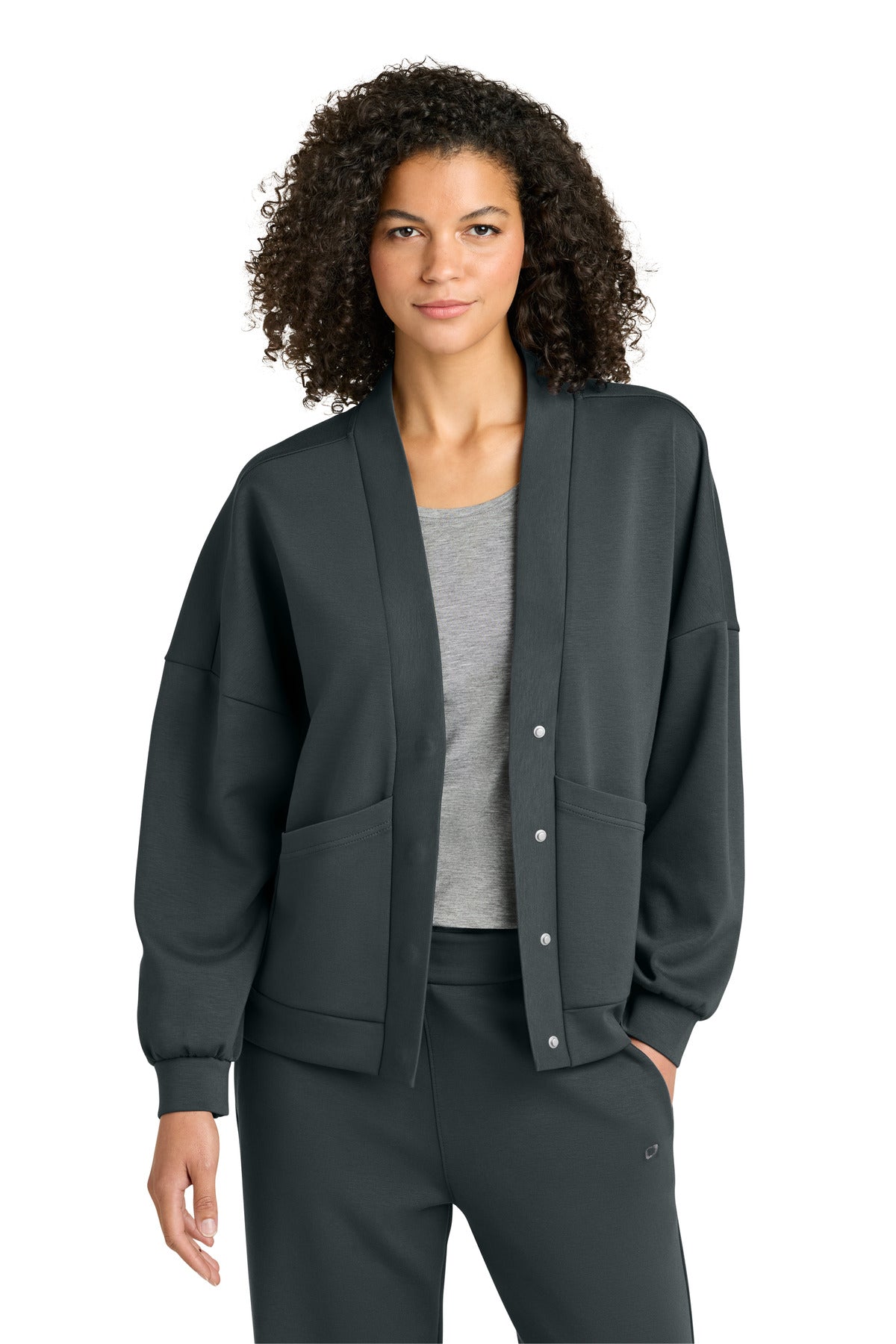 OGIO Women's Transcend Cardigan - Tarmac Grey