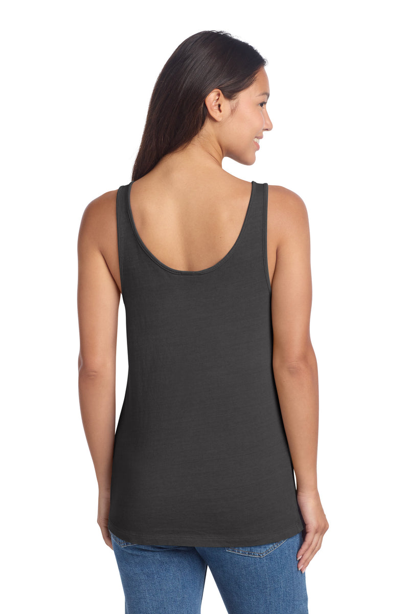 Port & Co Women's Beach Wash Garment-Dyed Tank - Coal