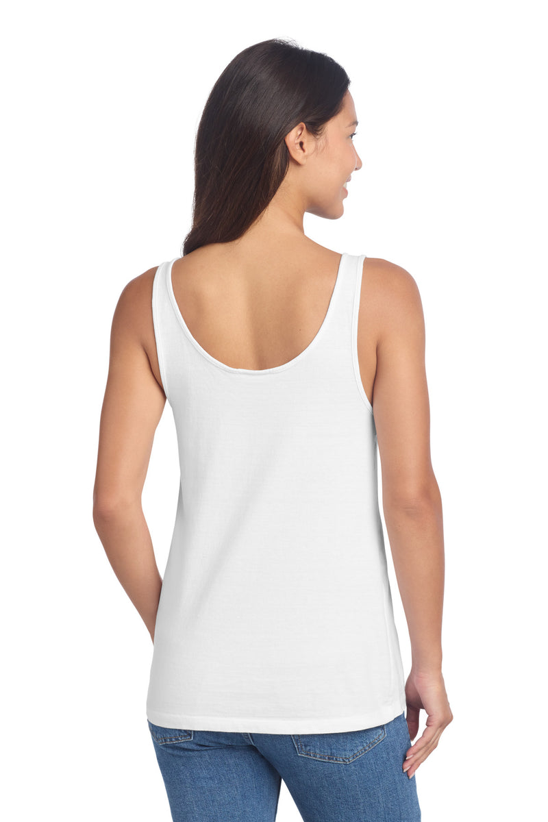 Port & Co Women's Beach Wash Garment-Dyed Tank - White