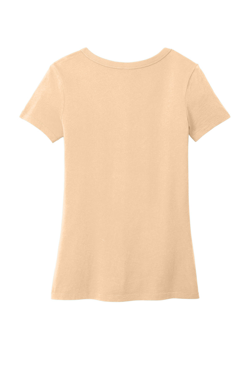 Port & Co Women's Beach Wash Garment-Dyed V-Neck Tee - Peach