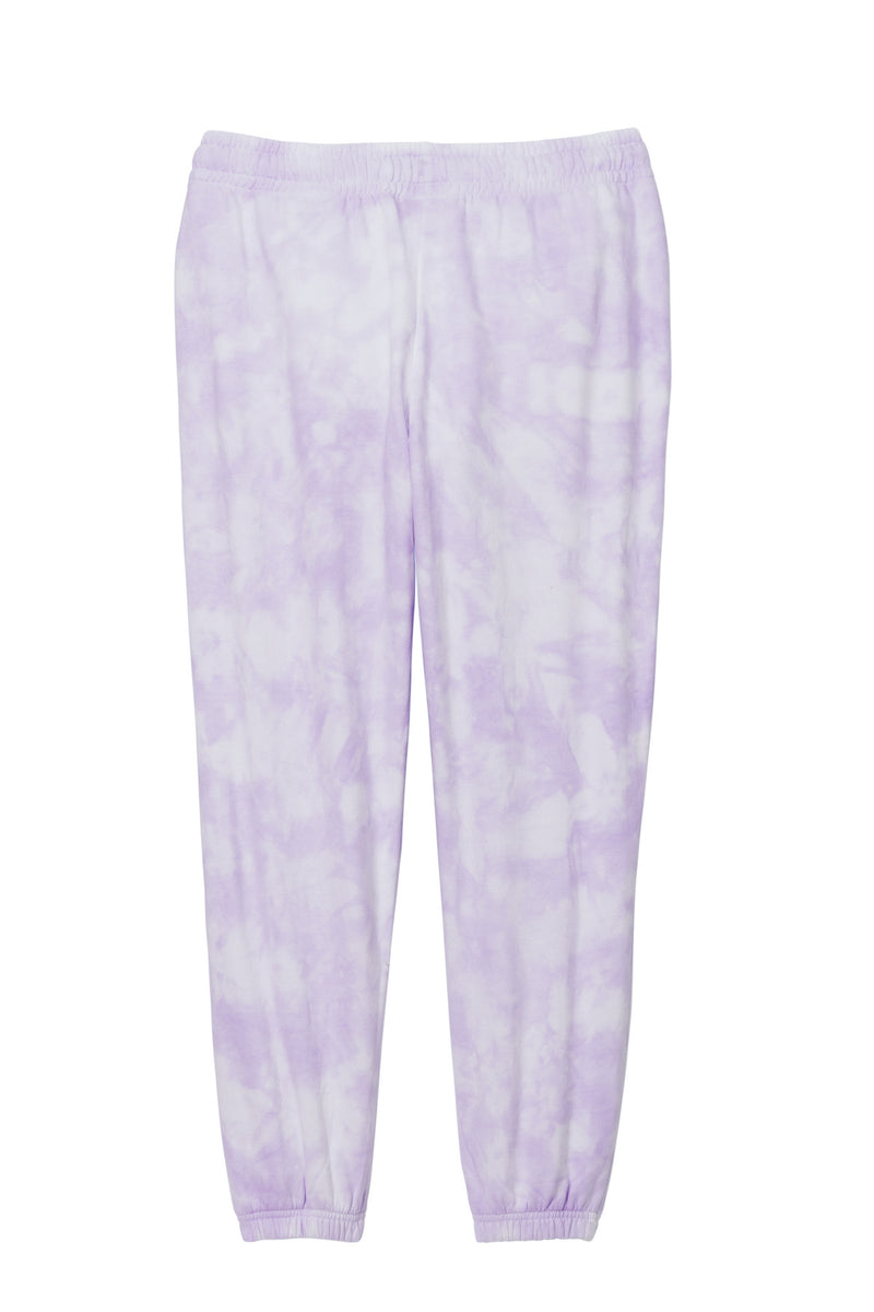 Port & Co Women's Beach Wash Cloud Tie-Dye Sweatpant - Amethyst