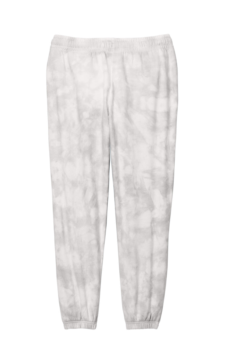 Port & Co Women's Beach Wash Cloud Tie-Dye Sweatpant - Dove Grey
