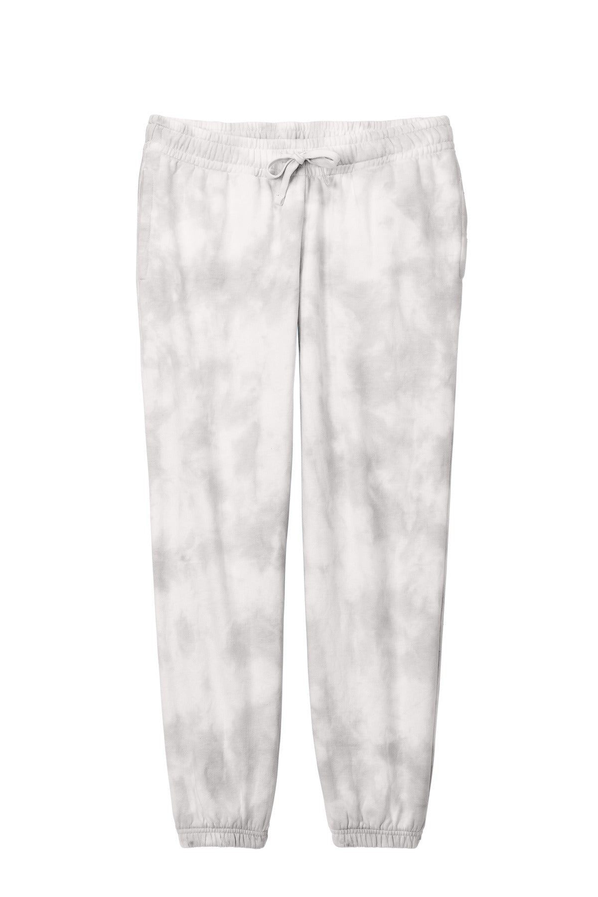 Port & Co Women's Beach Wash Cloud Tie-Dye Sweatpant - Dove Grey