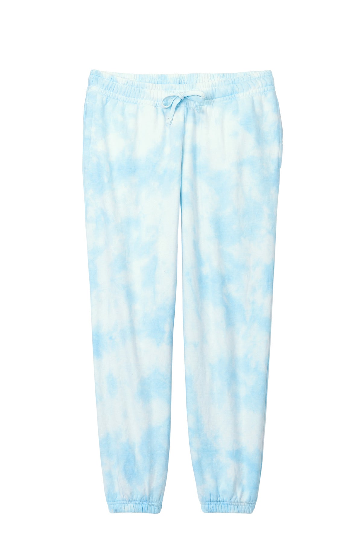 Port & Co Women's Beach Wash Cloud Tie-Dye Sweatpant - Glacier