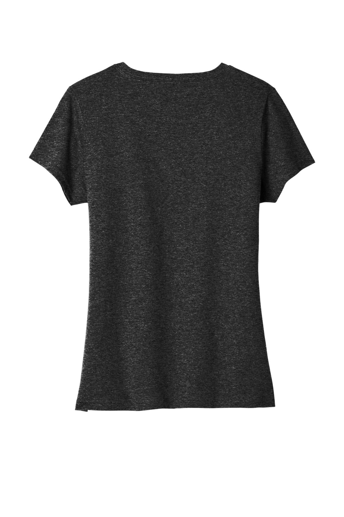 Port & Co Women's Tri-Blend V-Neck Tee - Black Heather