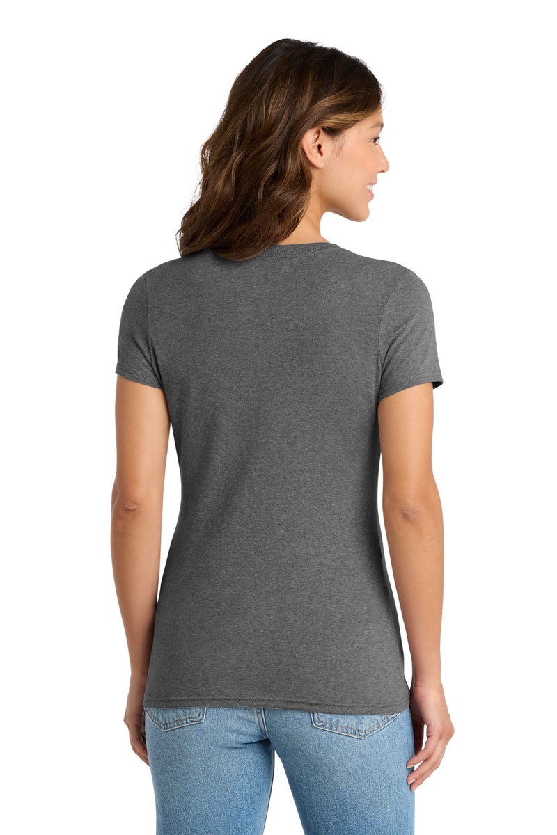 Port & Co Women's Tri-Blend V-Neck Tee - Graphite Heather