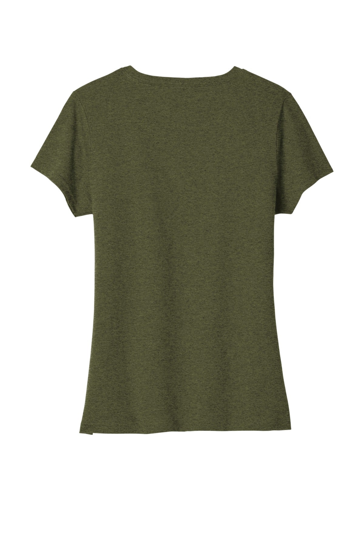 Port & Co Women's Tri-Blend V-Neck Tee - Military Green Heather