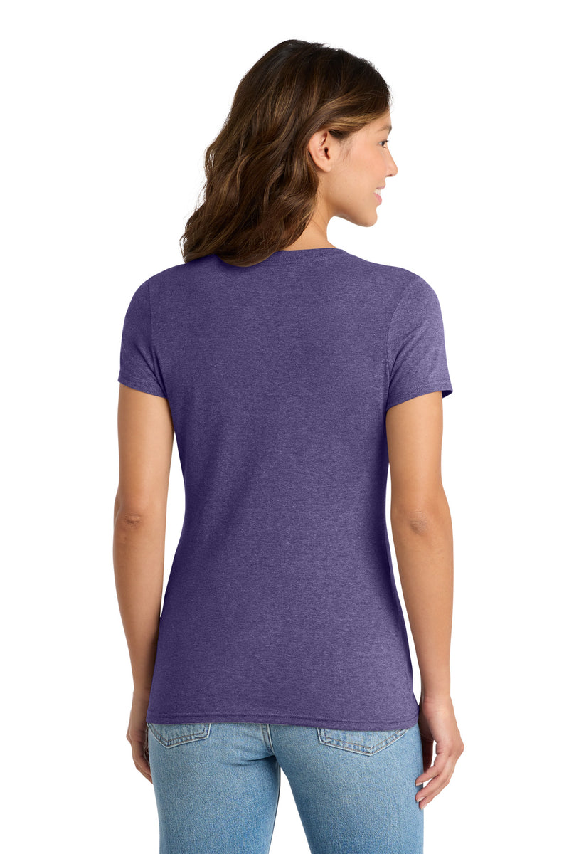 Port & Co Women's Tri-Blend V-Neck Tee - Team Purple Heather