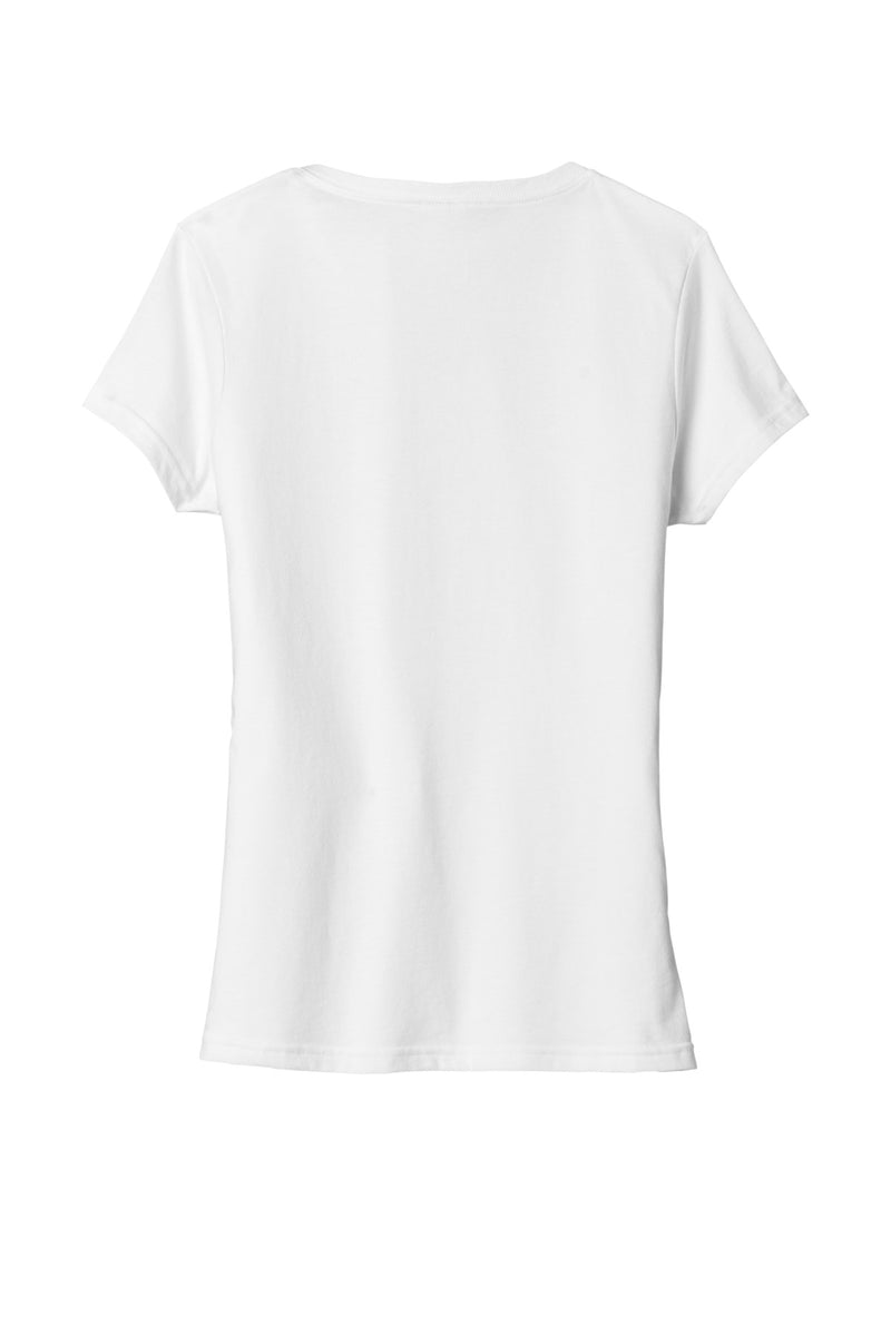 Port & Co Women's Tri-Blend V-Neck Tee - White