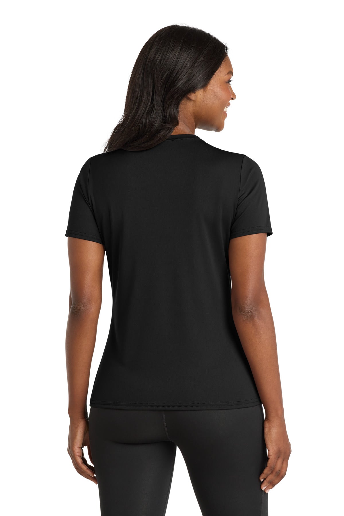 Port & Co Women's Performance Tee - Jet Black