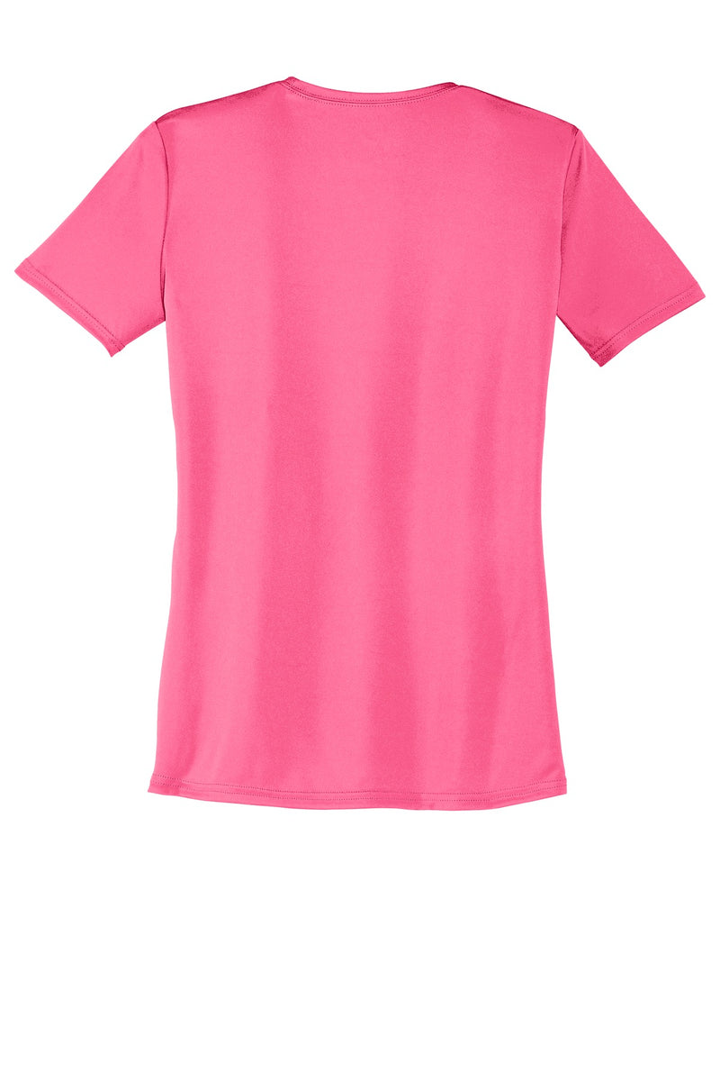Port & Co Women's Performance Tee - Neon Pink