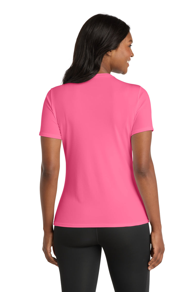 Port & Co Women's Performance Tee - Neon Pink