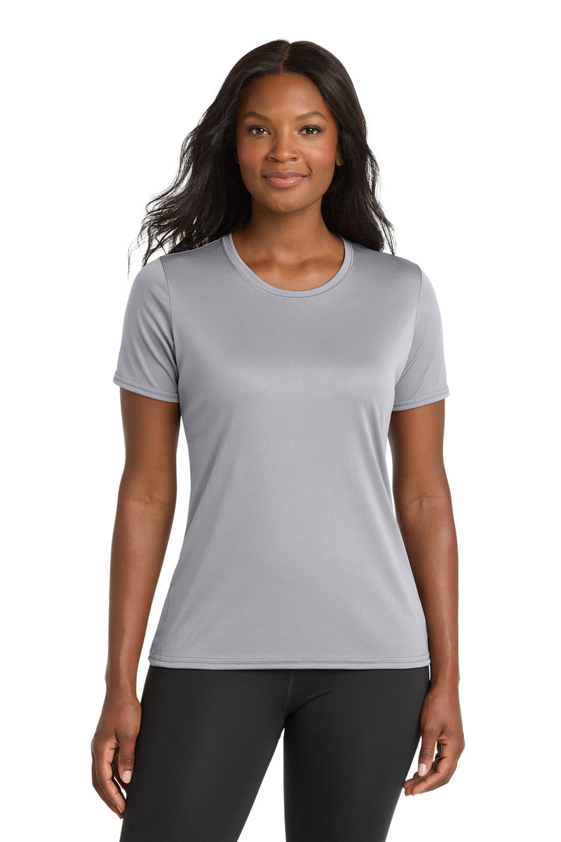 Port & Co Women's Performance Tee - Silver