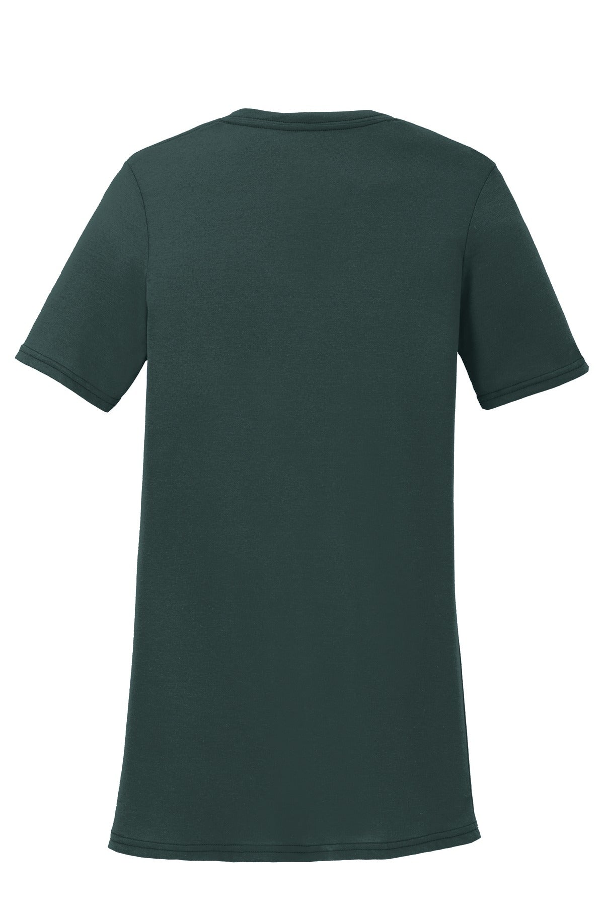 Port & Co Women's Performance Blend V-Neck Tee - Dark Green