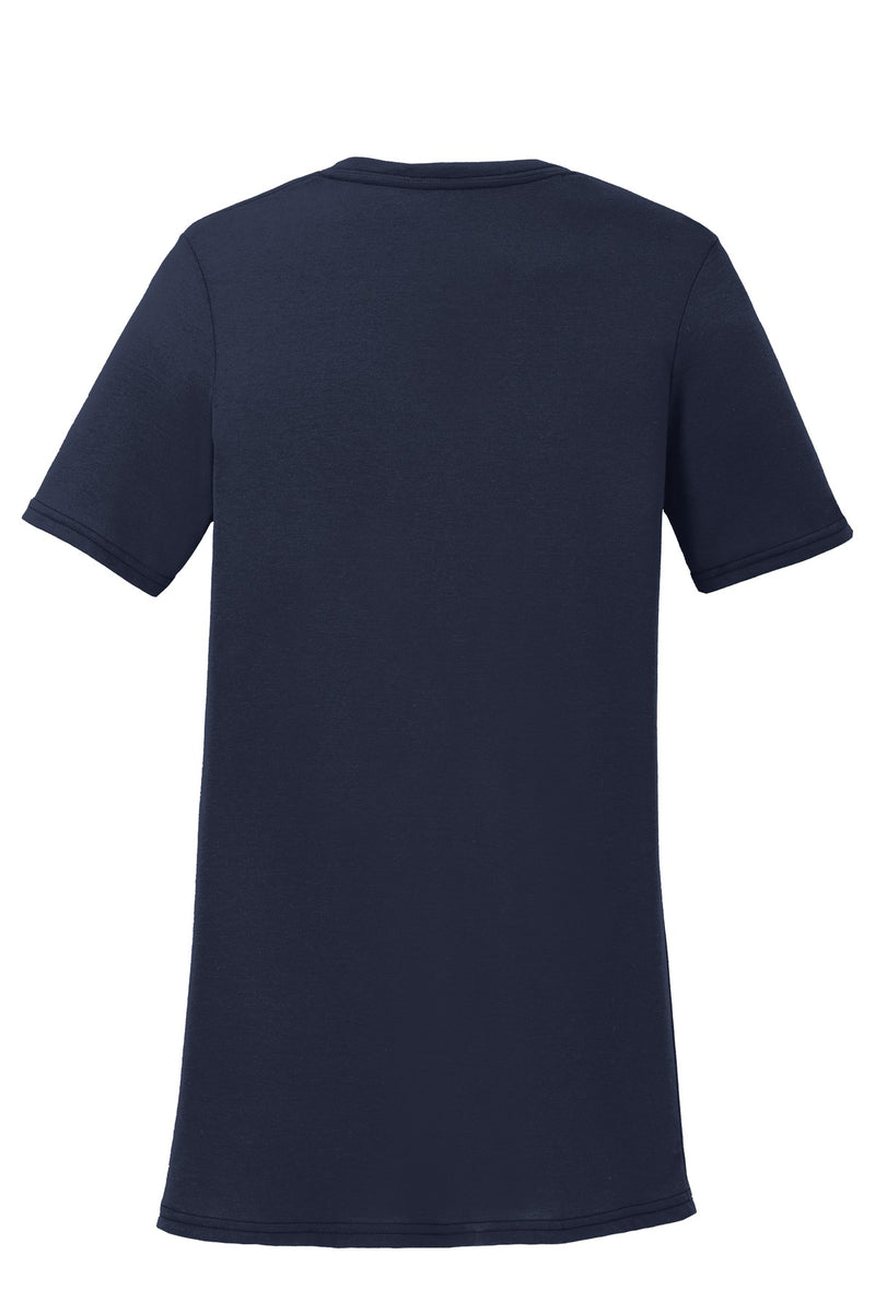Port & Co Women's Performance Blend V-Neck Tee - Deep Navy