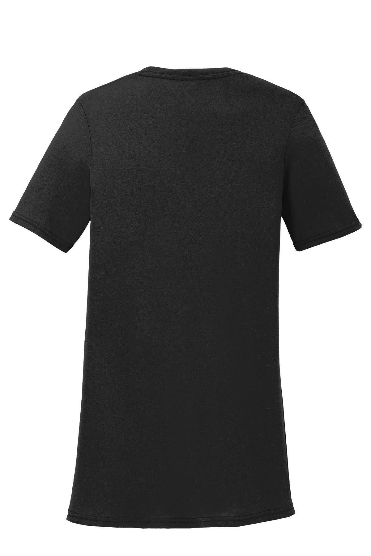 Port & Co Women's Performance Blend V-Neck Tee - Jet Black