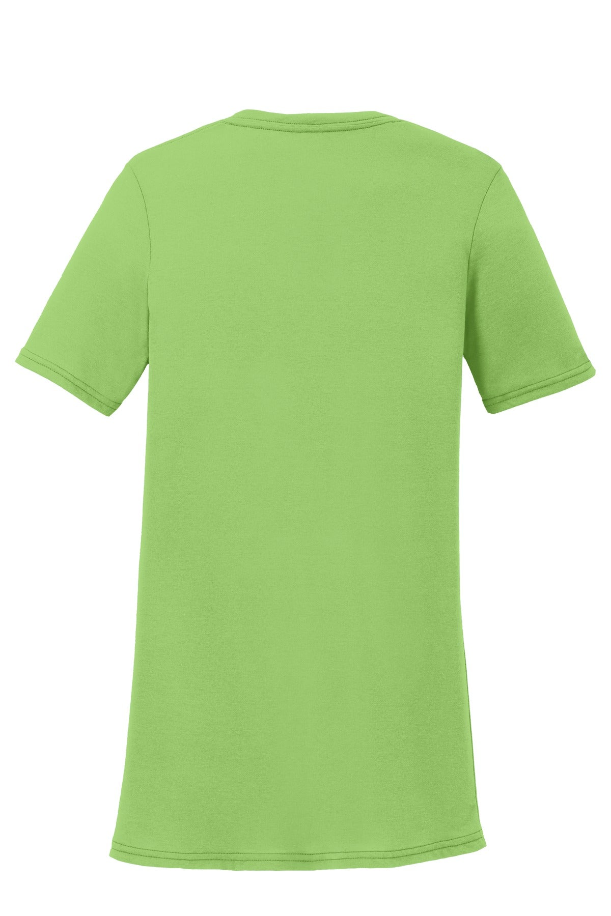 Port & Co Women's Performance Blend V-Neck Tee - Lime
