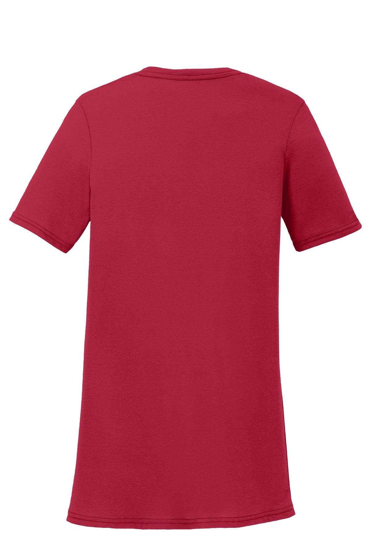 Port & Co Women's Performance Blend V-Neck Tee - Red