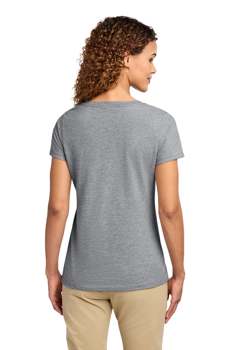 Port & Co Women's Fan Favorite V-Neck Tee - Athletic Heather
