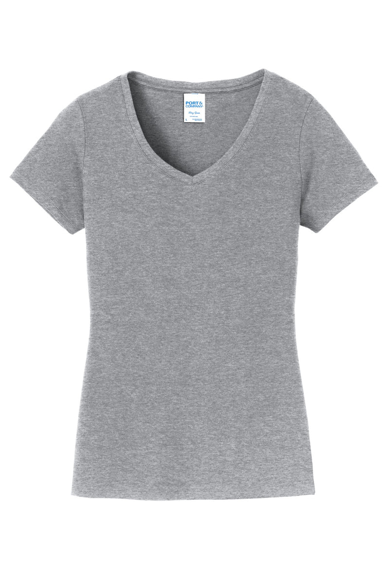Port & Co Women's Fan Favorite V-Neck Tee - Athletic Heather