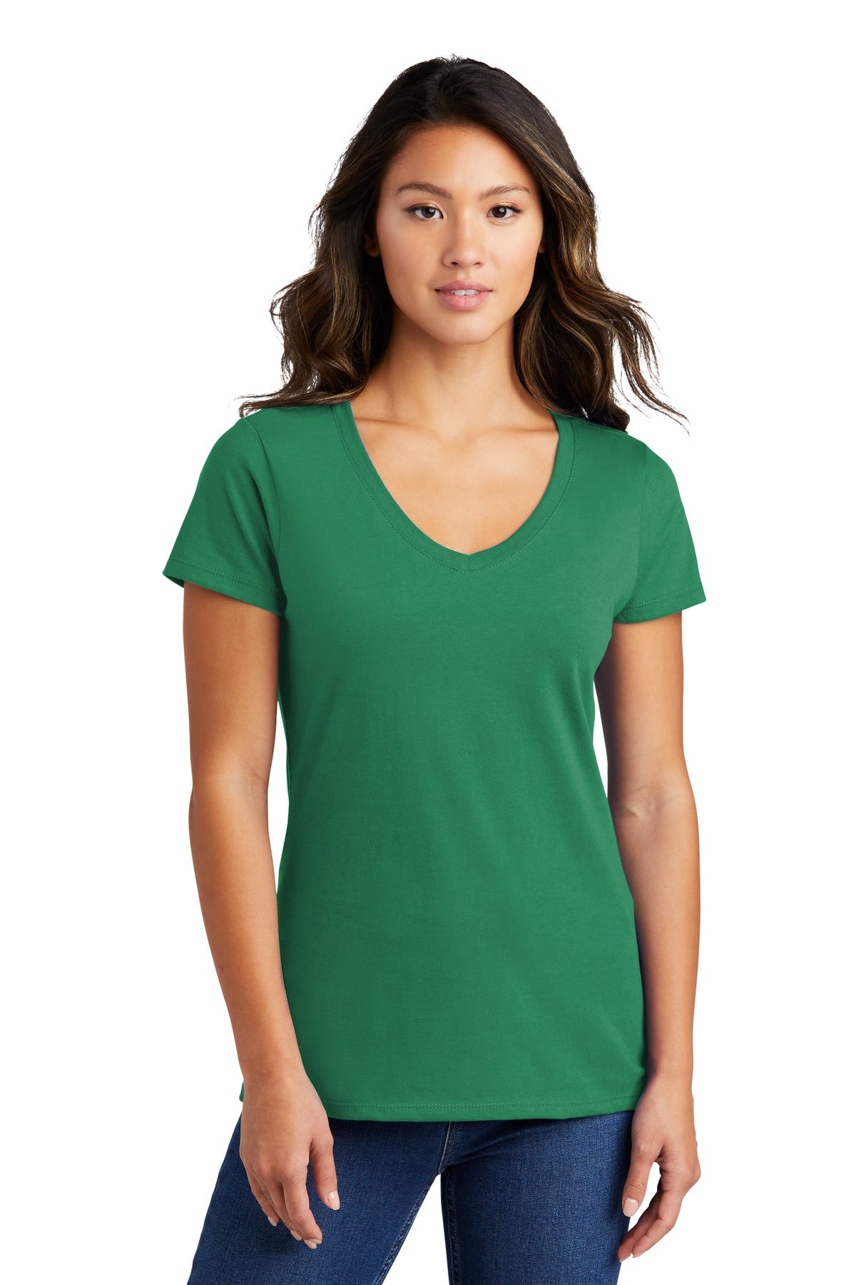 Port & Co Women's Fan Favorite V-Neck Tee - Athletic Kelly