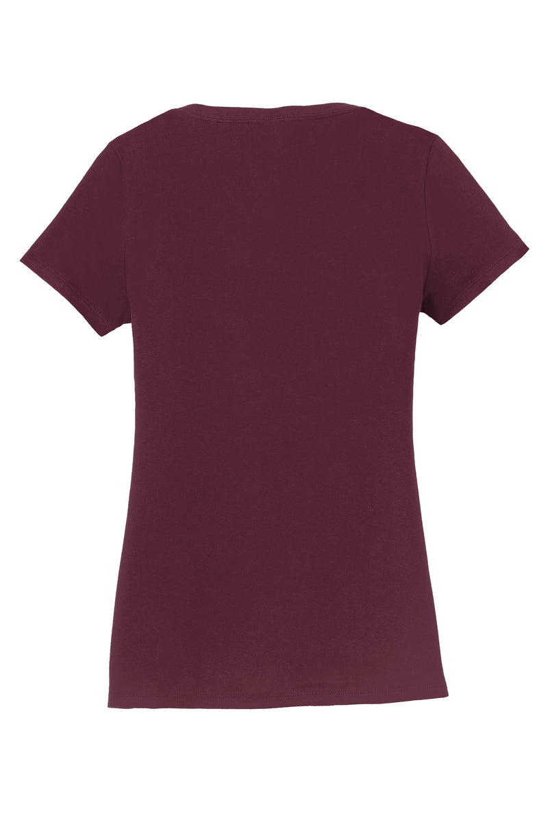 Port & Co Women's Fan Favorite V-Neck Tee - Athletic Maroon