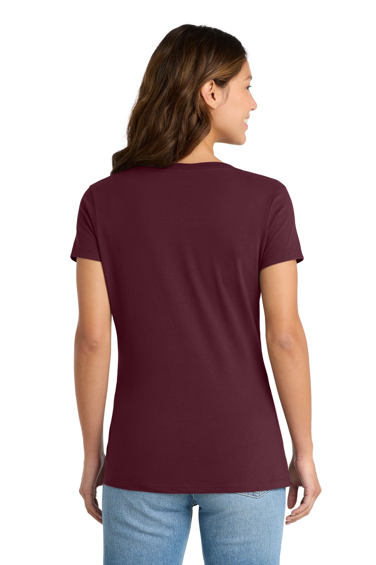 Port & Co Women's Fan Favorite V-Neck Tee - Athletic Maroon