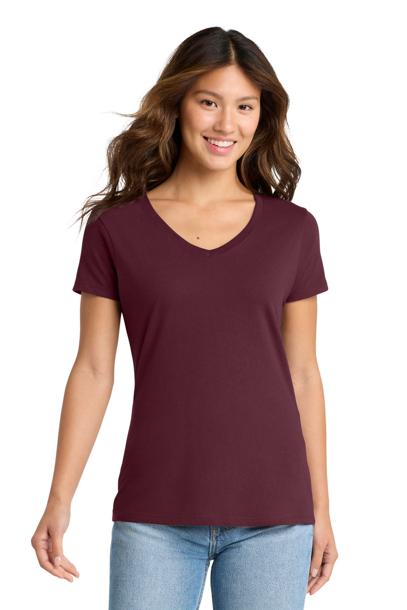 Port & Co Women's Fan Favorite V-Neck Tee - Athletic Maroon