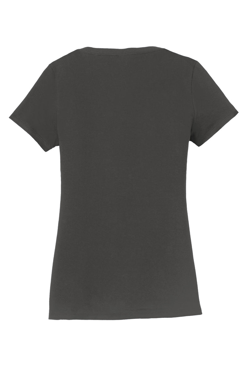Port & Co Women's Fan Favorite V-Neck Tee - Charcoal