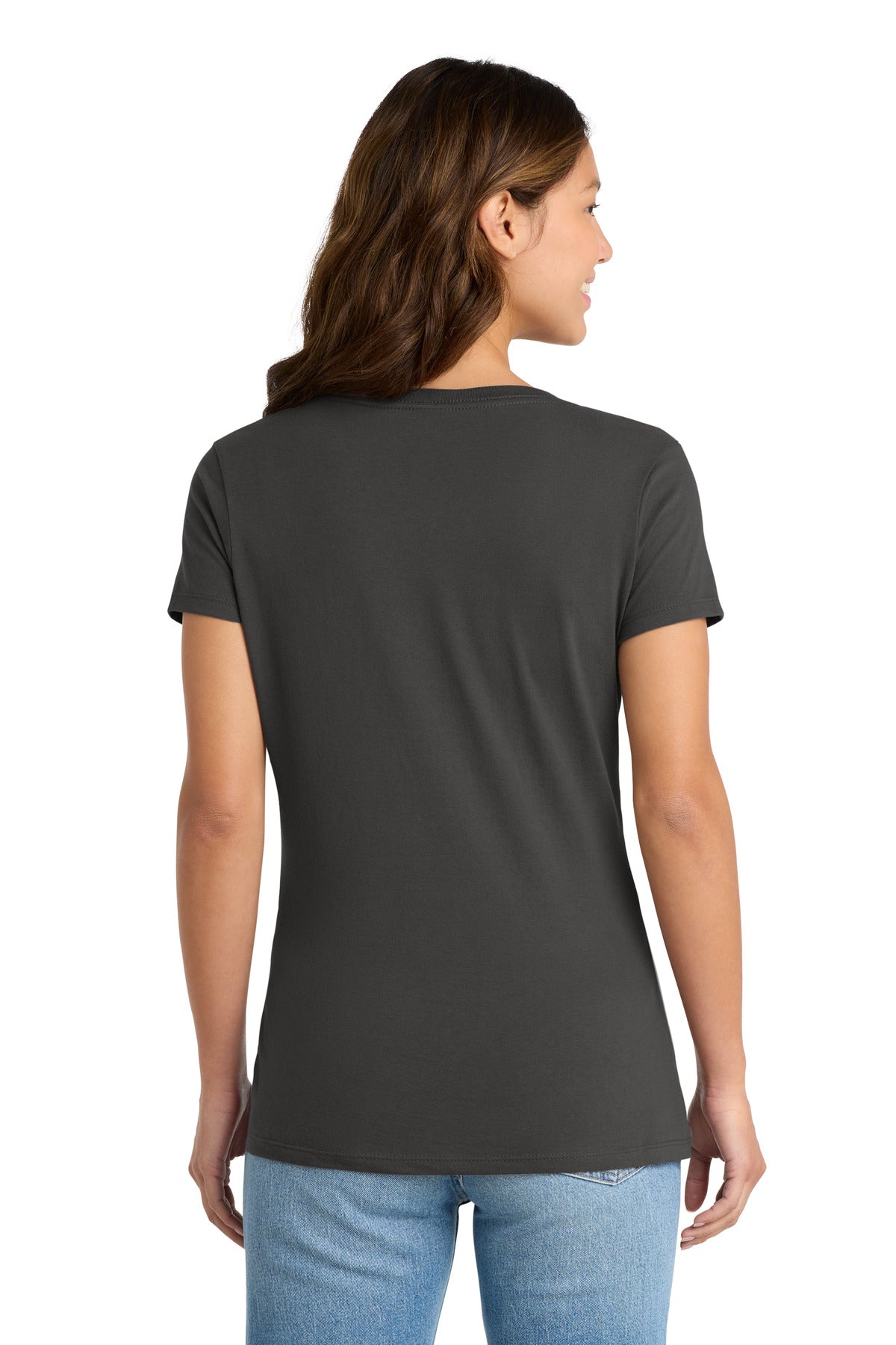 Port & Co Women's Fan Favorite V-Neck Tee - Charcoal