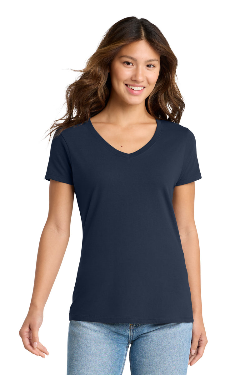 Port & Co Women's Fan Favorite V-Neck Tee - Deep Navy