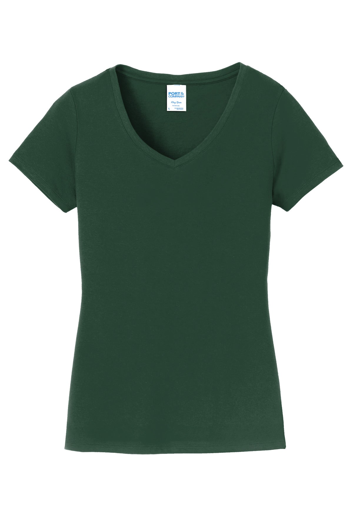 Port & Co Women's Fan Favorite V-Neck Tee - Forest Green