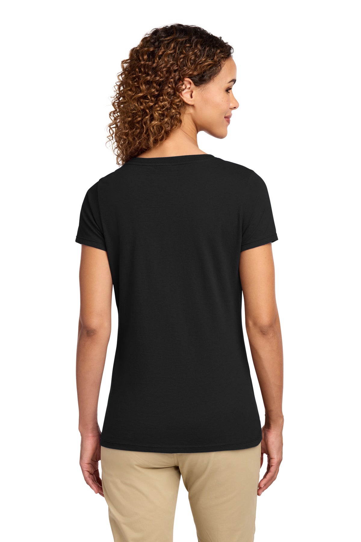 Port & Co Women's Fan Favorite V-Neck Tee - Jet Black