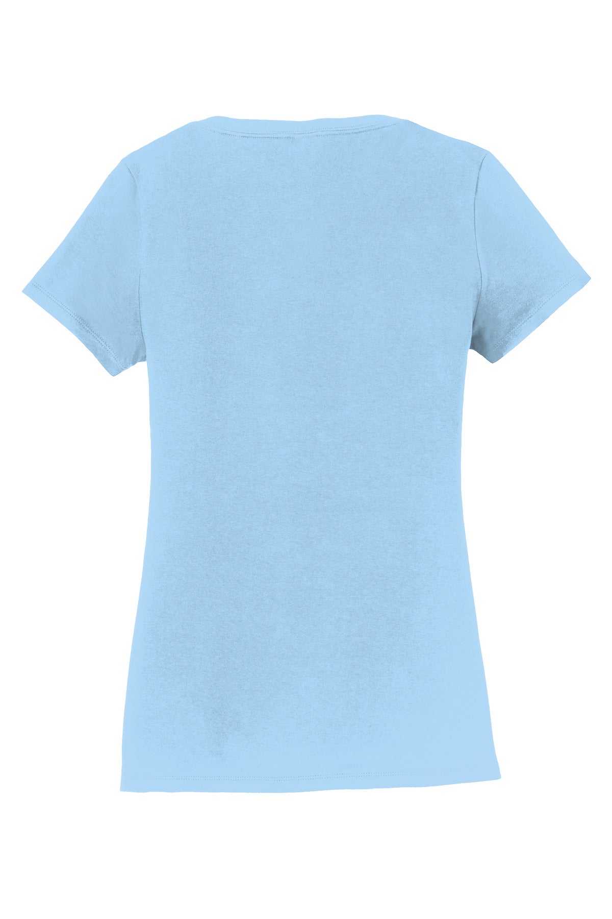 Port & Co Women's Fan Favorite V-Neck Tee - Light Blue