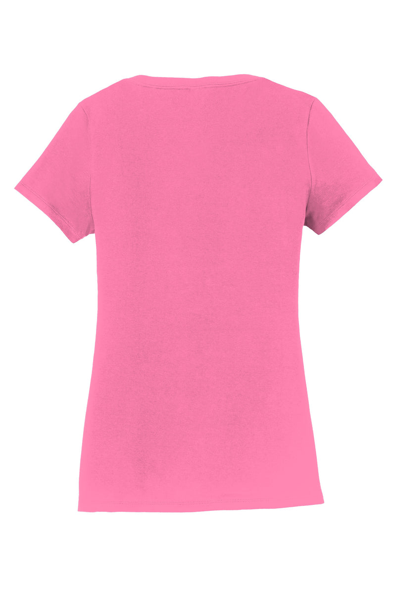 Port & Co Women's Fan Favorite V-Neck Tee - New Pink