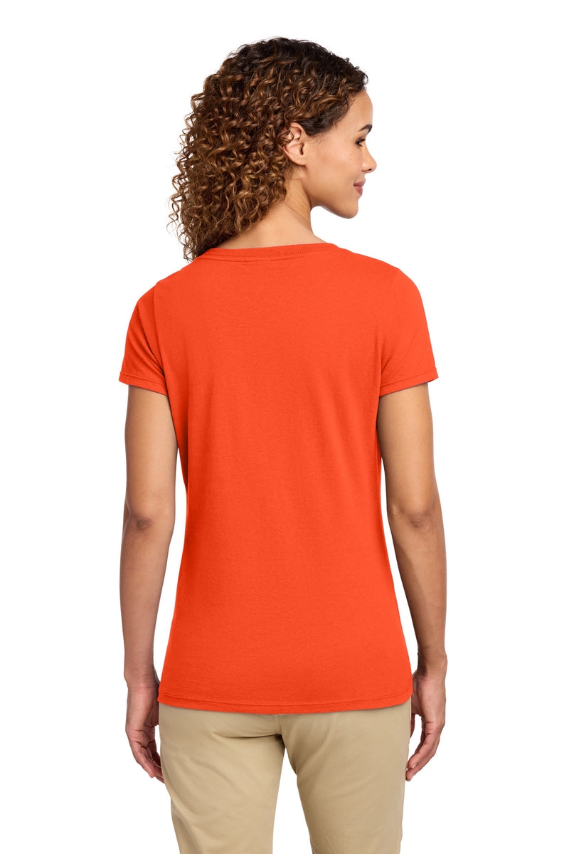 Port & Co Women's Fan Favorite V-Neck Tee - Orange