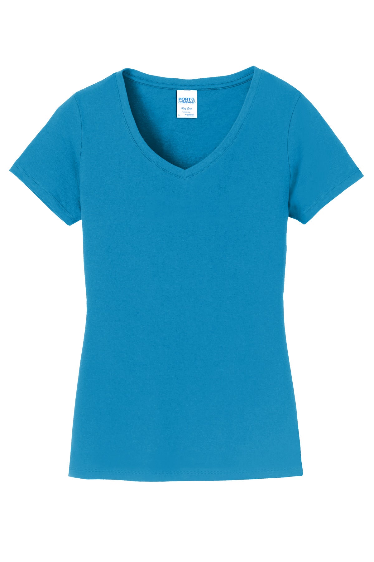Port & Co Women's Fan Favorite V-Neck Tee - Sapphire