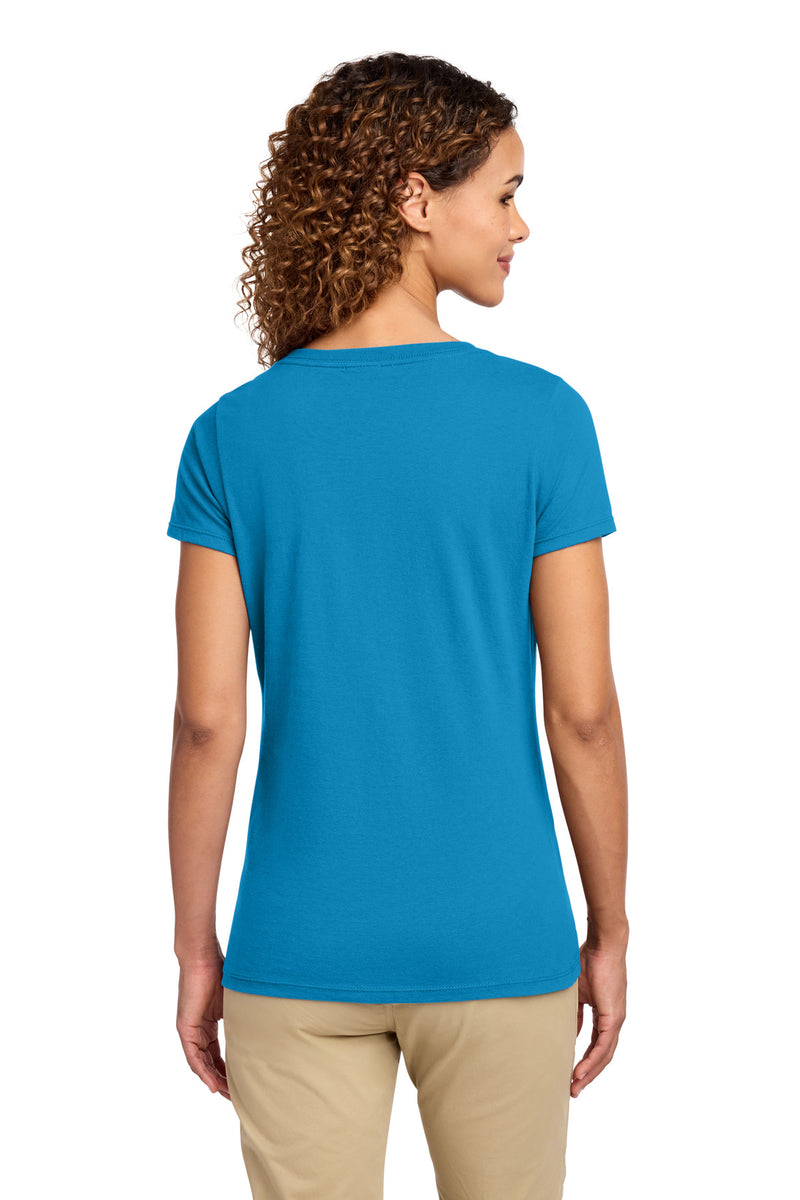 Port & Co Women's Fan Favorite V-Neck Tee - Sapphire