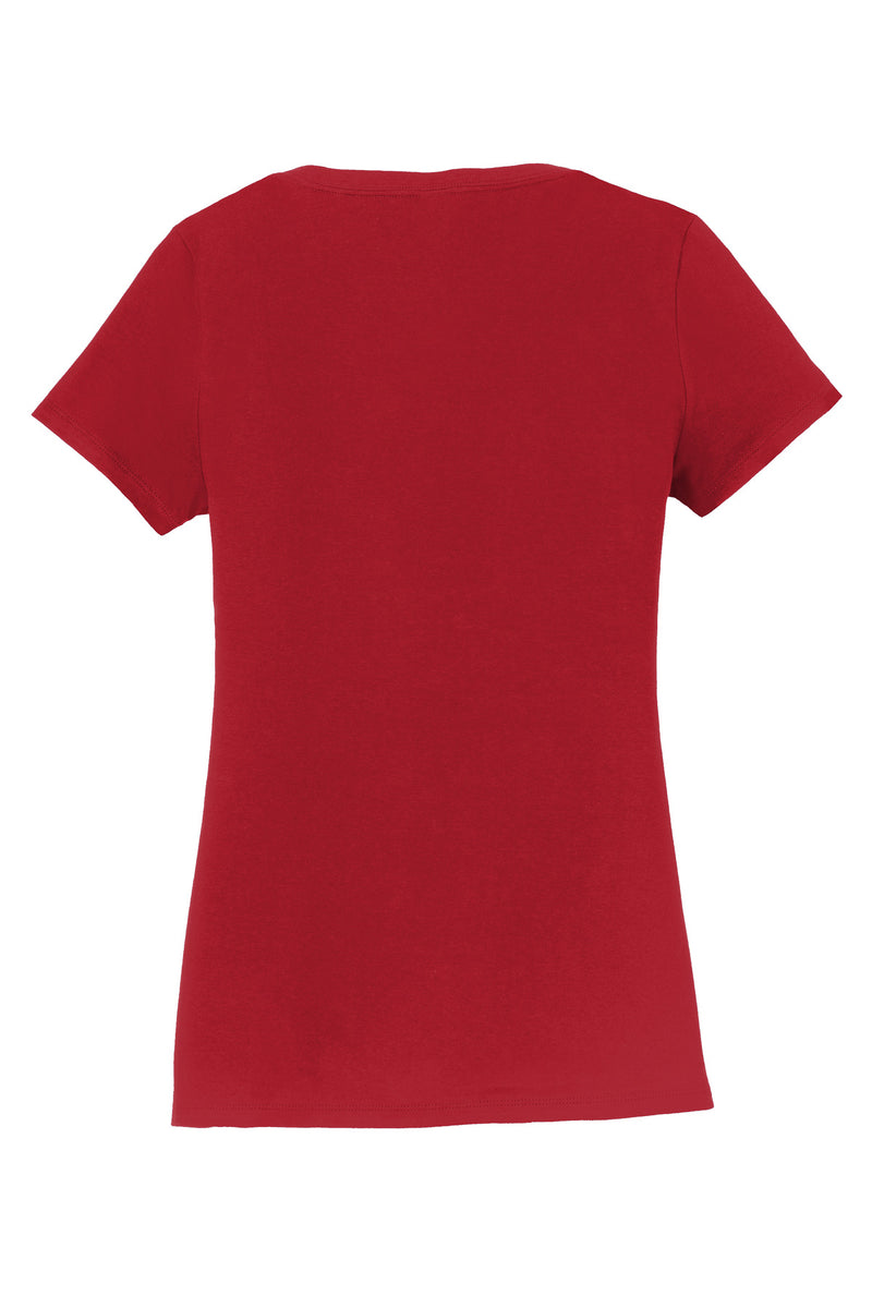 Port & Co Women's Fan Favorite V-Neck Tee - Team Cardinal