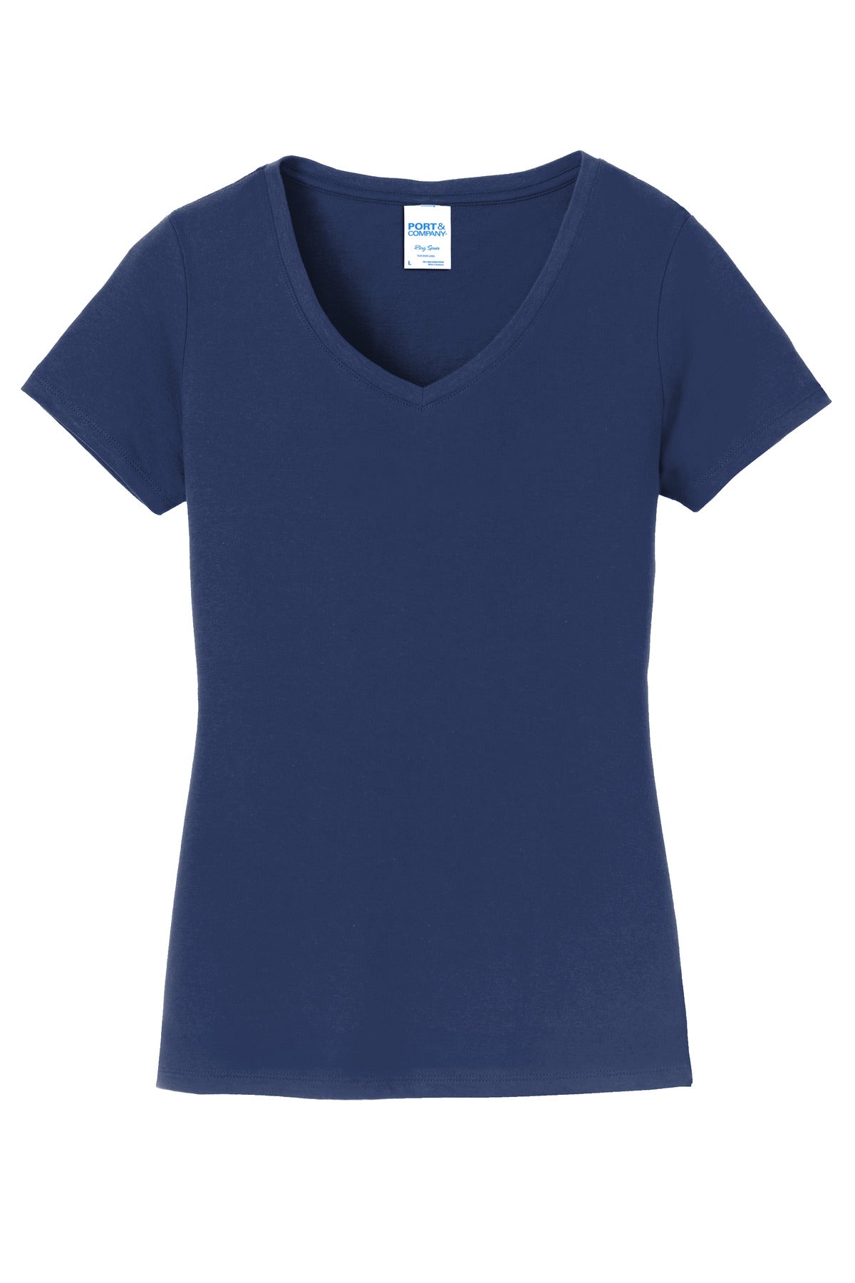Port & Co Women's Fan Favorite V-Neck Tee - Team Navy