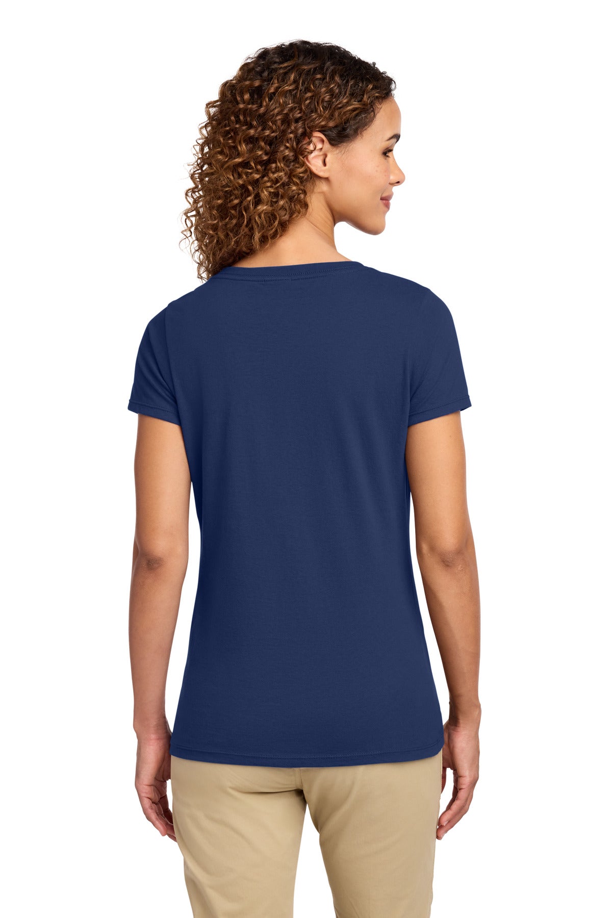Port & Co Women's Fan Favorite V-Neck Tee - Team Navy