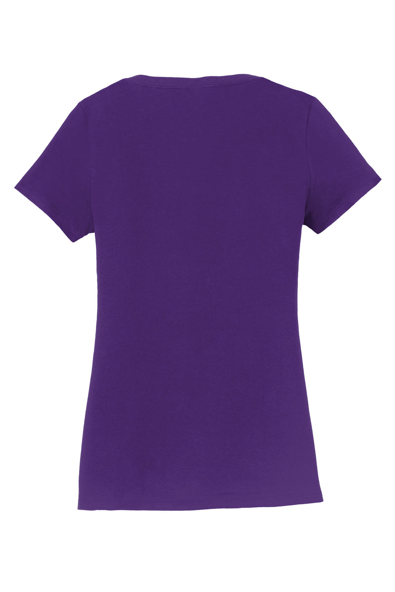 Port & Co Women's Fan Favorite V-Neck Tee - Team Purple