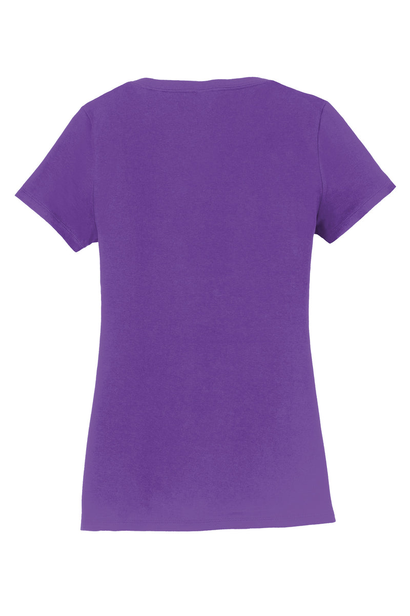 Port & Co Women's Fan Favorite V-Neck Tee - True Purple