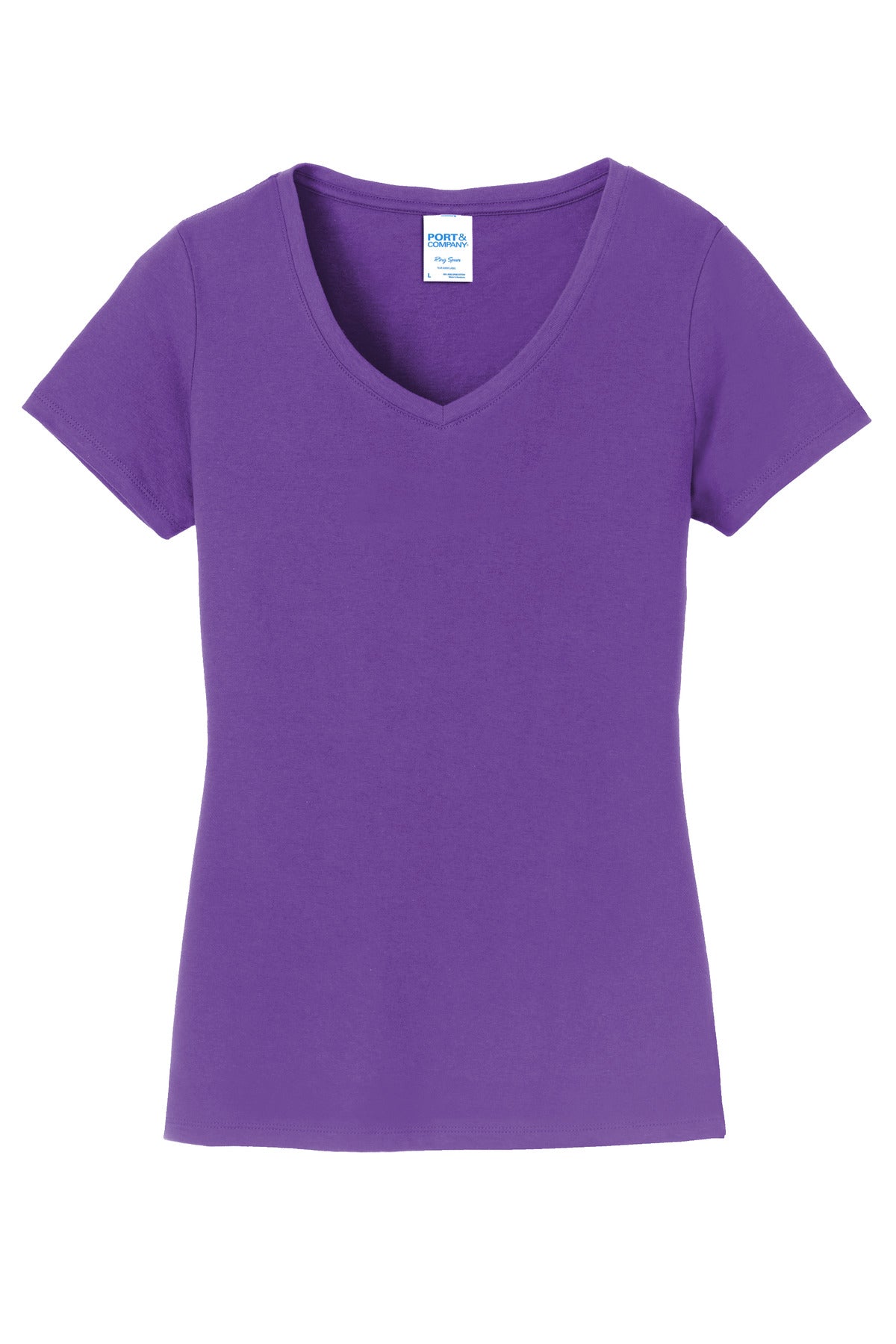 Port & Co Women's Fan Favorite V-Neck Tee - True Purple